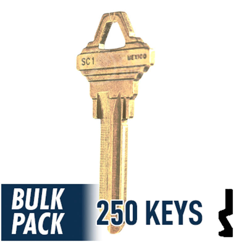 250 Pack SC1 Residential-Commercial Key JMA USA