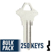 250 Pack SC1 ( Nickel Plated ) Residential-Commercial Key JMA USA