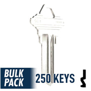 250 Pack SC1 ( Nickel Plated ) Residential-Commercial Key JMA USA
