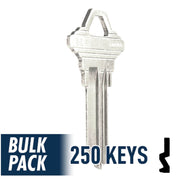 250 Pack SC1 ( Nickel Plated ) Residential-Commercial Key JMA USA