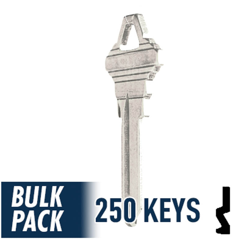 250 Pack SC1 ( Nickel Plated ) Residential-Commercial Key JMA USA