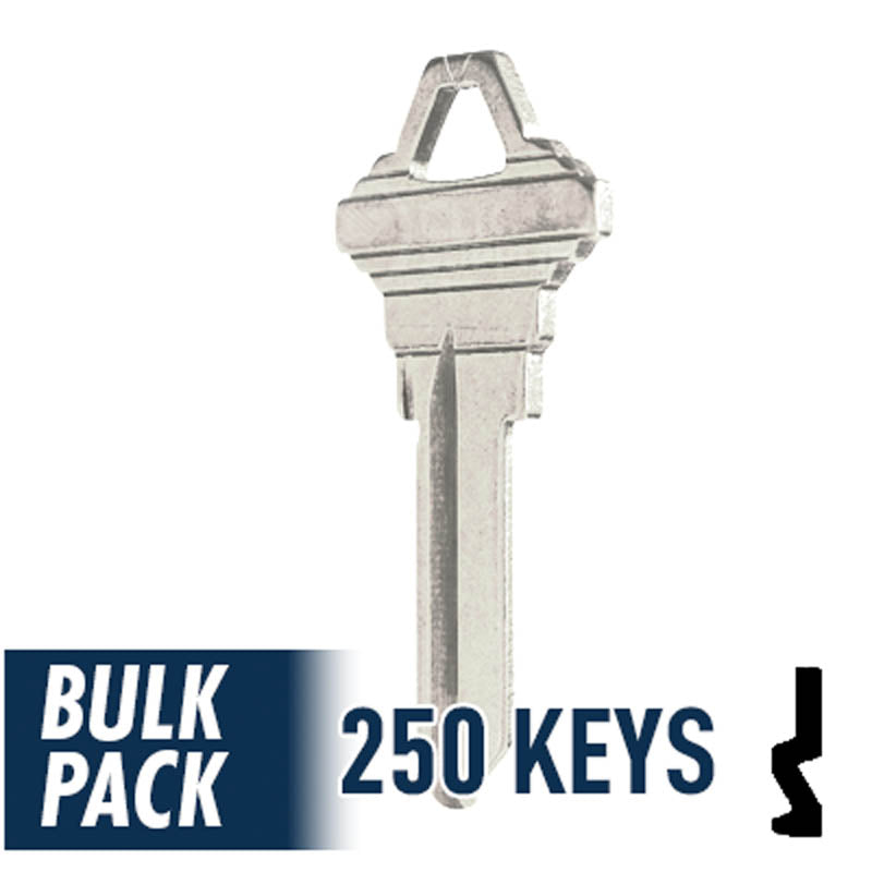 250 Pack SC1 ( Nickel Plated ) Residential-Commercial Key JMA USA