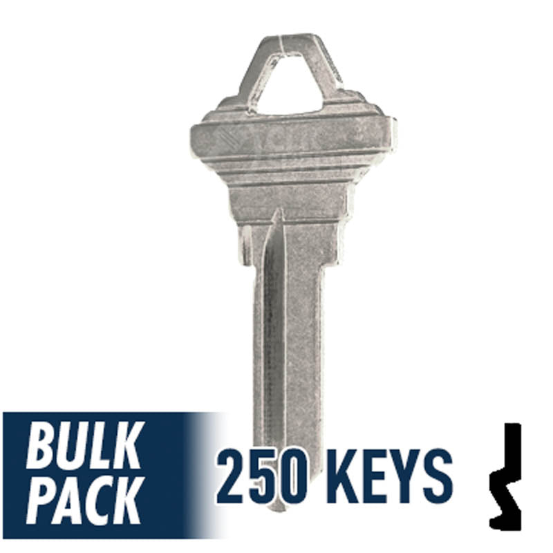 250 Pack SC1 ( Nickel Plated ) Residential-Commercial Key JMA USA