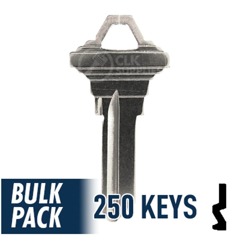 250 Pack SC1 ( Nickel Plated ) Residential-Commercial Key JMA USA