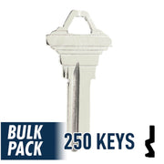 250 Pack SC1 ( Nickel Plated ) Residential-Commercial Key JMA USA