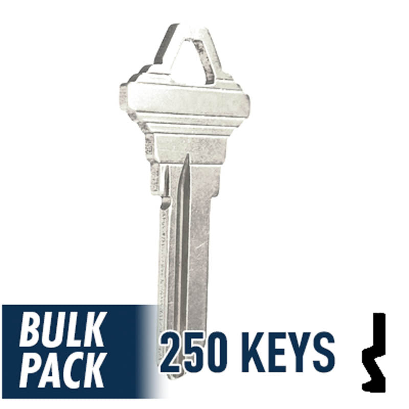 250 Pack SC1 ( Nickel Plated ) Residential-Commercial Key JMA USA