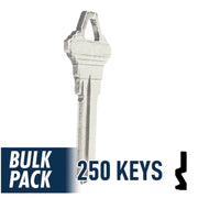 250 Pack SC1 ( Nickel Plated ) Residential-Commercial Key JMA USA