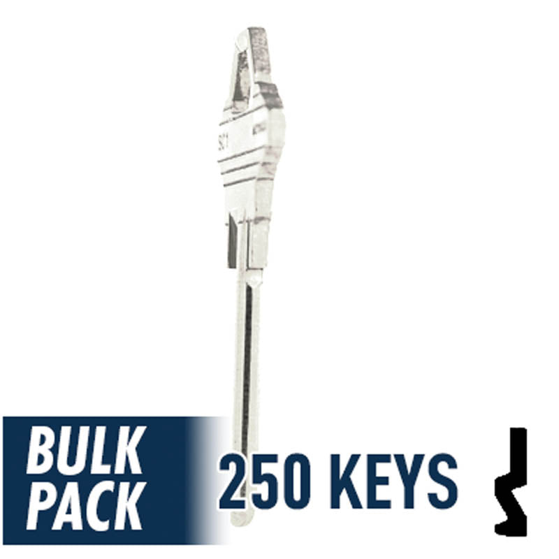 250 Pack SC1 ( Nickel Plated ) Residential-Commercial Key JMA USA