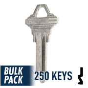 250 Pack SC1 ( Nickel Plated ) Residential-Commercial Key JMA USA