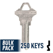 250 Pack SC1 ( Nickel Plated ) Residential-Commercial Key JMA USA