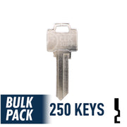 250 Pack WR5 ( Nickel Plated ) Residential-Commercial Key JMA USA
