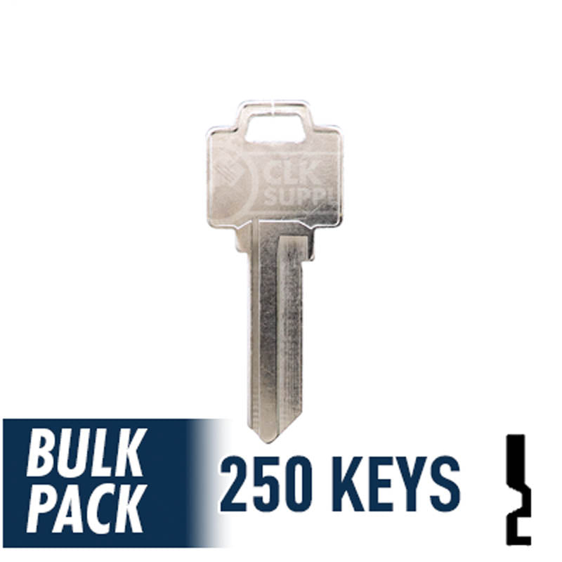 250 Pack WR5 ( Nickel Plated ) Residential-Commercial Key JMA USA