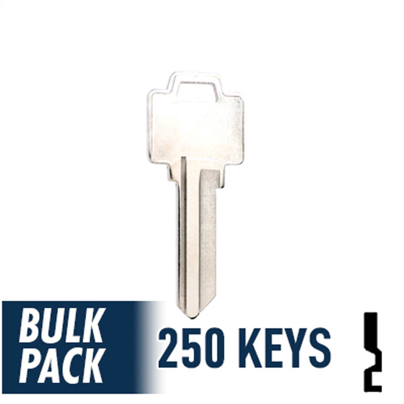 250 Pack WR5 ( Nickel Plated ) Residential-Commercial Key JMA USA