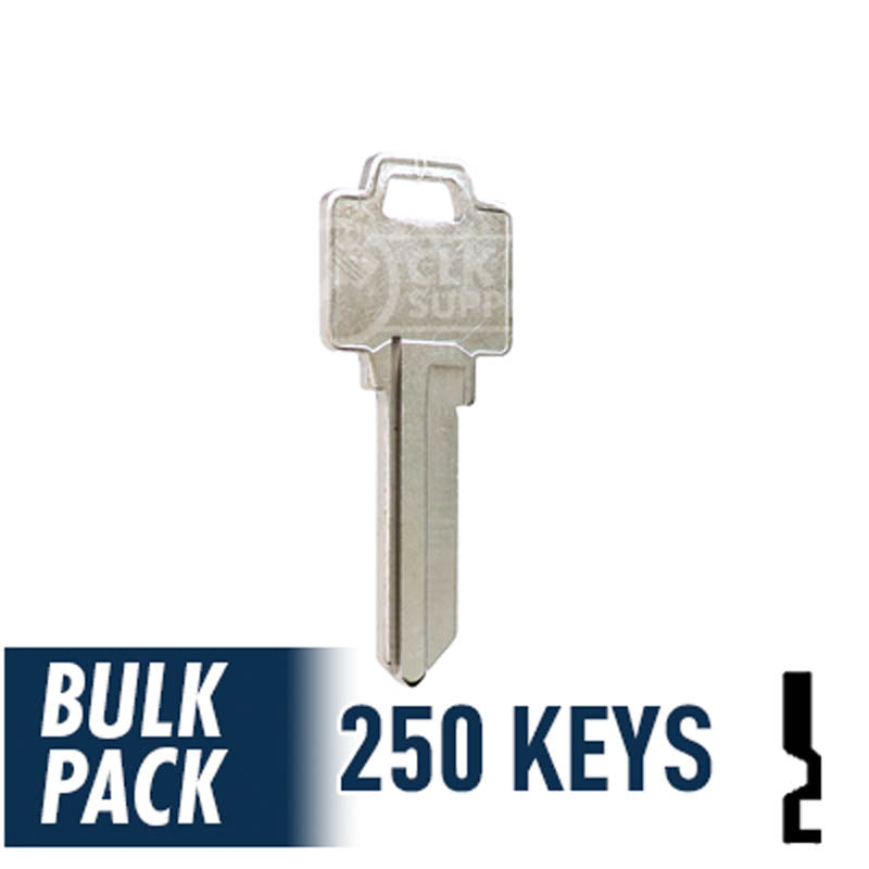 250 Pack WR5 ( Nickel Plated ) Residential-Commercial Key JMA USA