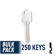 250 Pack WR5 ( Nickel Plated ) Residential-Commercial Key JMA USA