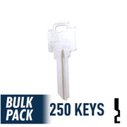 250 Pack WR5 ( Nickel Plated ) Residential-Commercial Key JMA USA