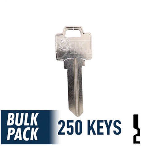 250 Pack WR5 ( Nickel Plated ) Residential-Commercial Key JMA USA