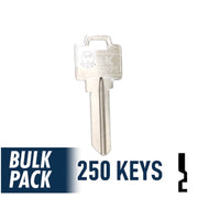 250 Pack WR5 ( Nickel Plated ) Residential-Commercial Key JMA USA