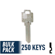 250 Pack WR5 ( Nickel Plated ) Residential-Commercial Key JMA USA