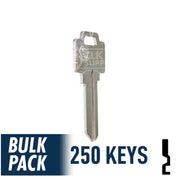 250 Pack WR5 ( Nickel Plated ) Residential-Commercial Key JMA USA
