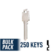 250 Pack WR5 ( Nickel Plated ) Residential-Commercial Key JMA USA