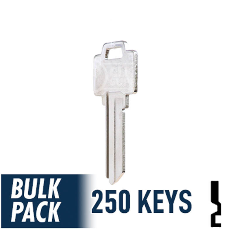 250 Pack WR5 ( Nickel Plated ) Residential-Commercial Key JMA USA