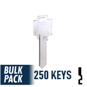 250 Pack WR5 ( Nickel Plated ) Residential-Commercial Key JMA USA