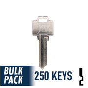 250 Pack WR5 ( Nickel Plated ) Residential-Commercial Key JMA USA