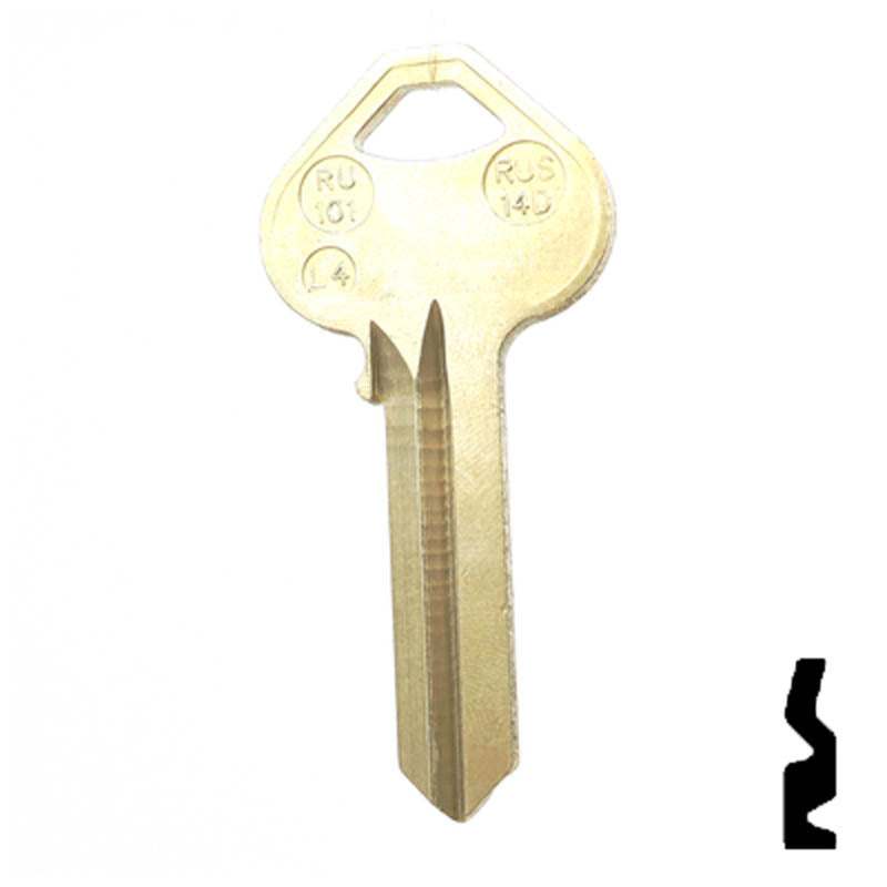 A1011-L4, RU101 Corbin Russwin Key Residential-Commercial Key JMA USA