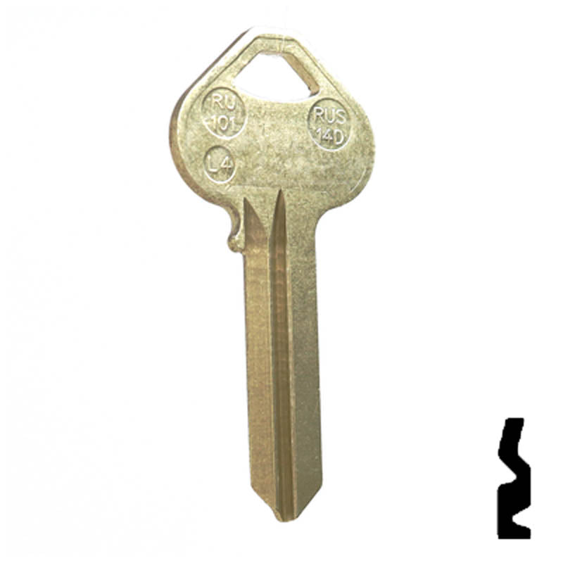 A1011-L4, RU101 Corbin Russwin Key Residential-Commercial Key JMA USA