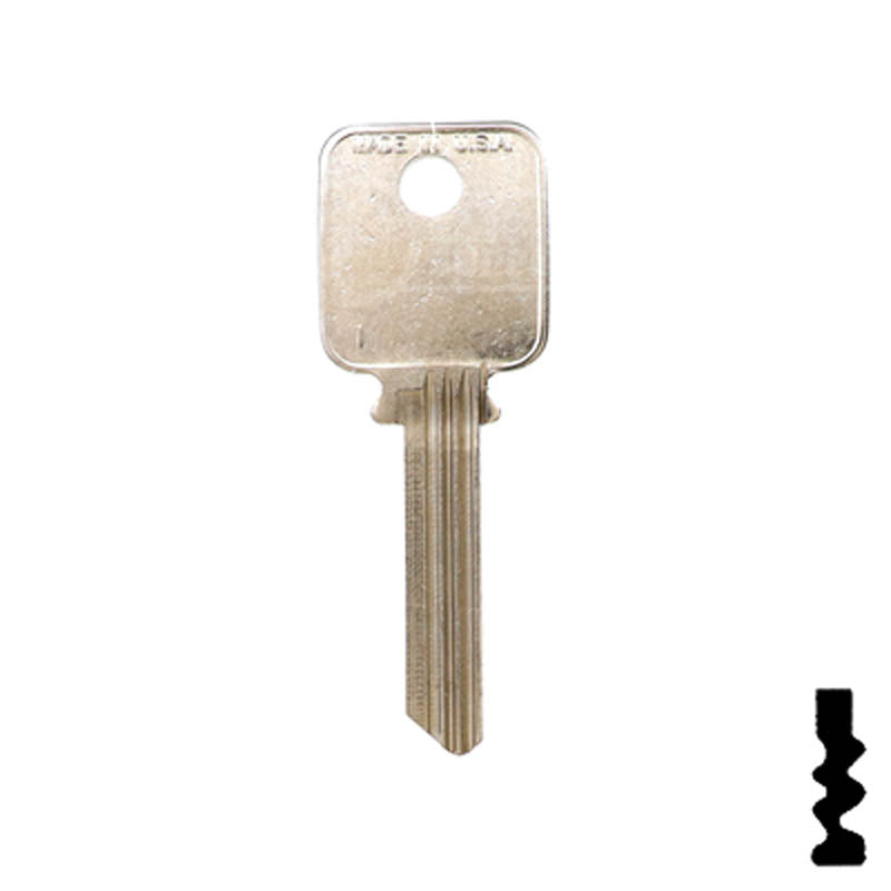 A1638 Medeco 6 pin Biaxial G3 Key Residential-Commercial Key Ilco