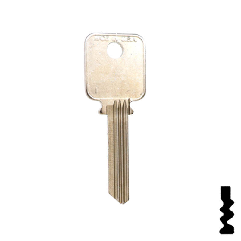 A1638 Medeco 6 pin Biaxial G3 Key Residential-Commercial Key Ilco