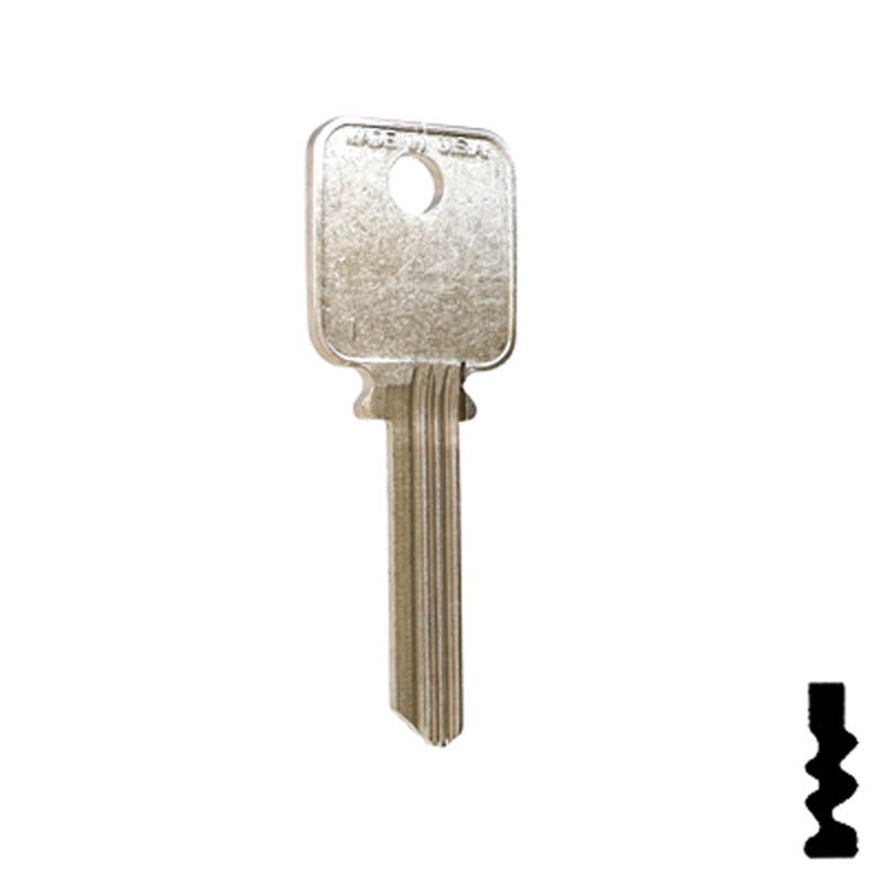 A1638 Medeco 6 pin Biaxial G3 Key Residential-Commercial Key Ilco