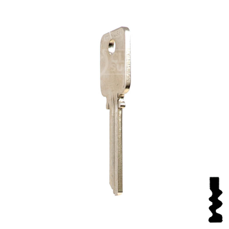 A1638 Medeco 6 pin Biaxial G3 Key Residential-Commercial Key Ilco