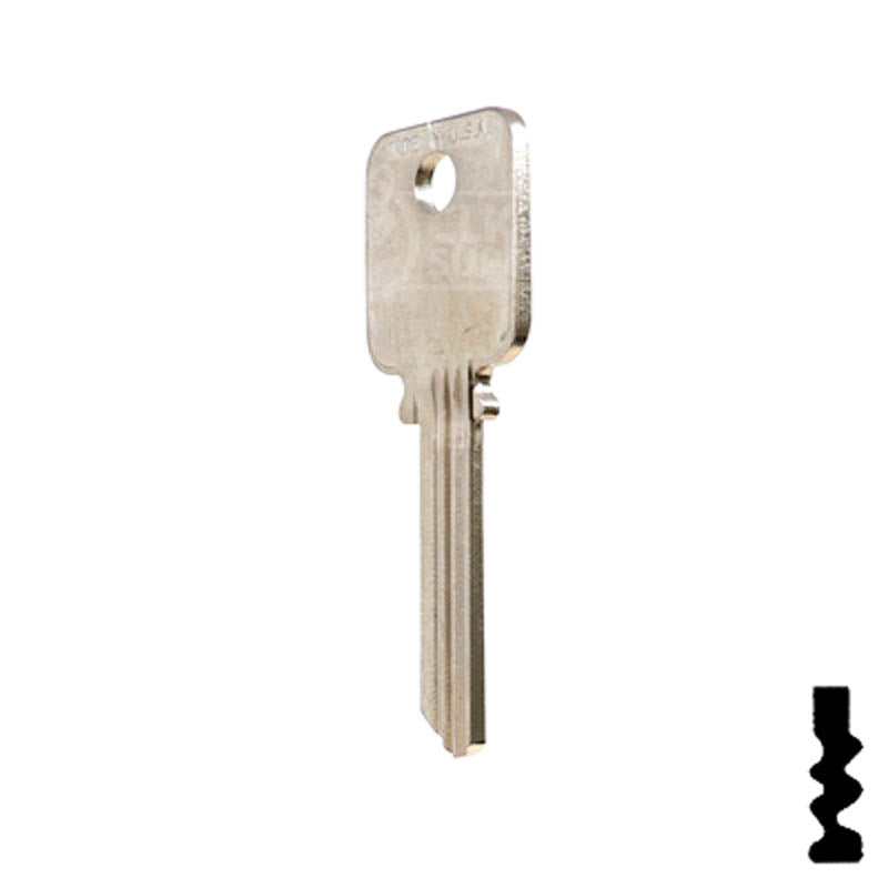 A1638 Medeco 6 pin Biaxial G3 Key Residential-Commercial Key Ilco
