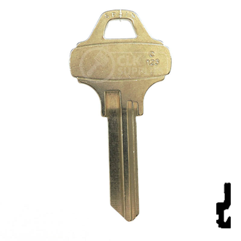 Uncut Key Blank | Schlage Everest | C123