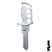 Forged - KNIFE- Kwikset Key Residential-Commercial Key Lucky Line