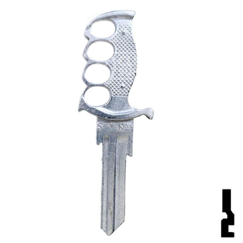 Forged - KNIFE- Kwikset Key Residential-Commercial Key Lucky Line