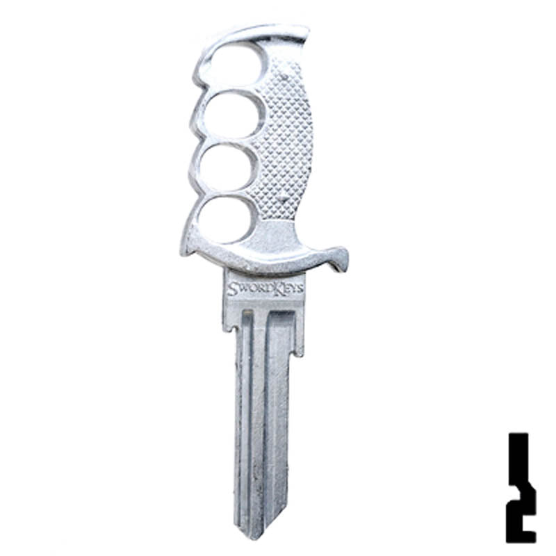 Forged - KNIFE- Kwikset Key Residential-Commercial Key Lucky Line