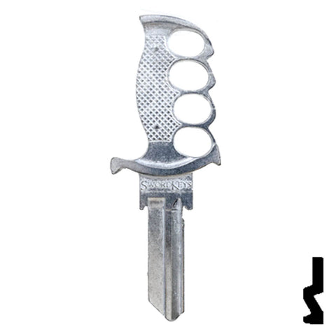 Forged - KNIFE- Schlage SC1 Key Residential-Commercial Key Lucky Line