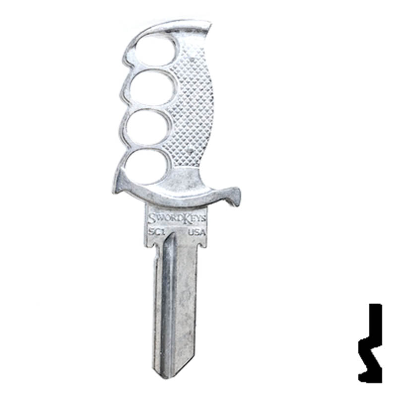 Forged - KNIFE- Schlage SC1 Key Residential-Commercial Key Lucky Line