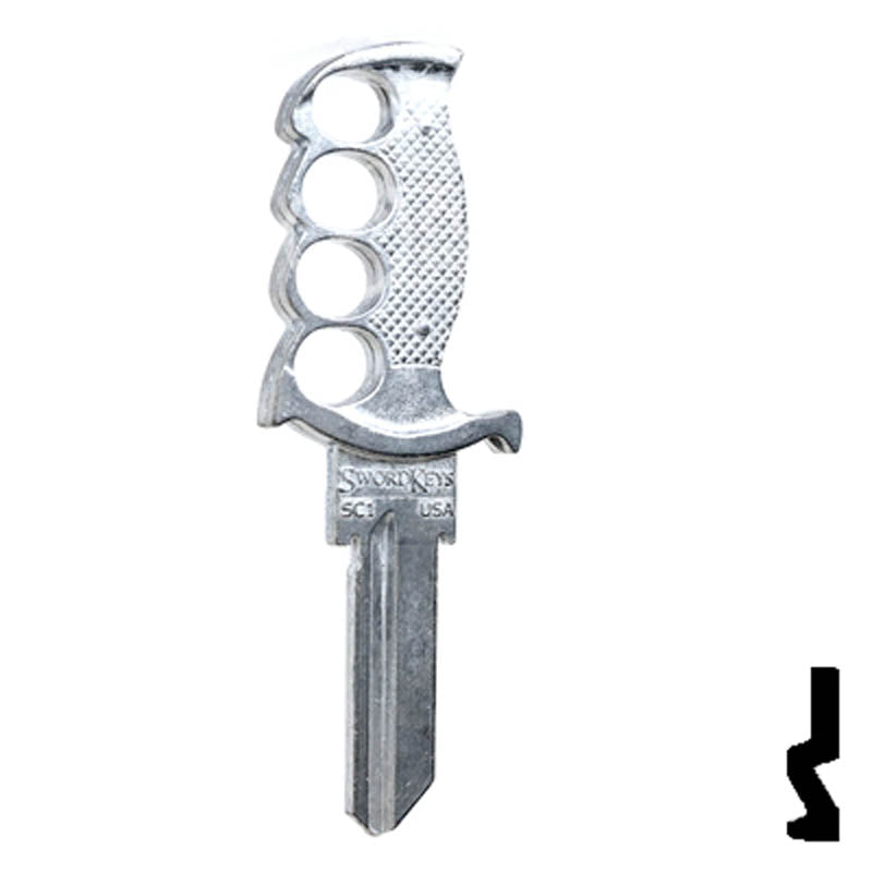 Forged - KNIFE- Schlage SC1 Key Residential-Commercial Key Lucky Line