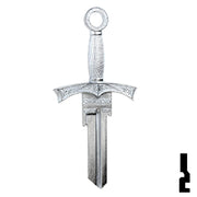 Forged - SWORD- Kwikset Key Residential-Commercial Key Lucky Line
