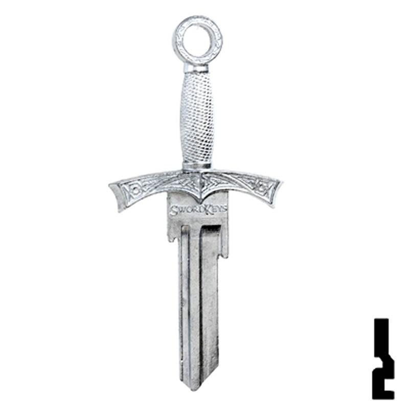 Forged - SWORD- Kwikset Key Residential-Commercial Key Lucky Line