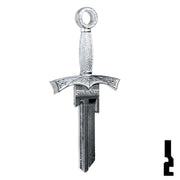 Forged - SWORD- Kwikset Key Residential-Commercial Key Lucky Line