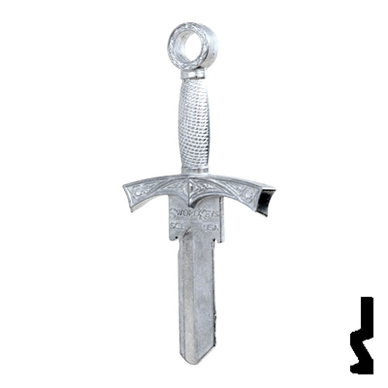 Forged - SWORD- Schlage SC1 Key Residential-Commercial Key Lucky Line