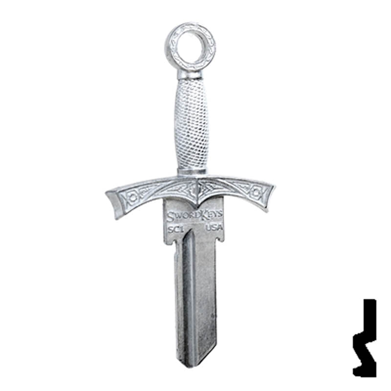 Forged - SWORD- Schlage SC1 Key Residential-Commercial Key Lucky Line