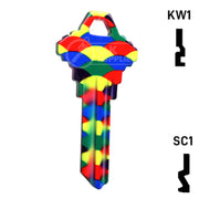 Happy Keys- Balloons Key (Choose Keyway) Residential-Commercial Key Howard Keys
