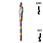 Happy Keys- Balloons Key (Choose Keyway) Residential-Commercial Key Howard Keys