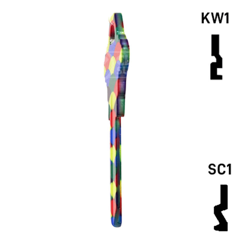 Happy Keys- Balloons Key (Choose Keyway) Residential-Commercial Key Howard Keys
